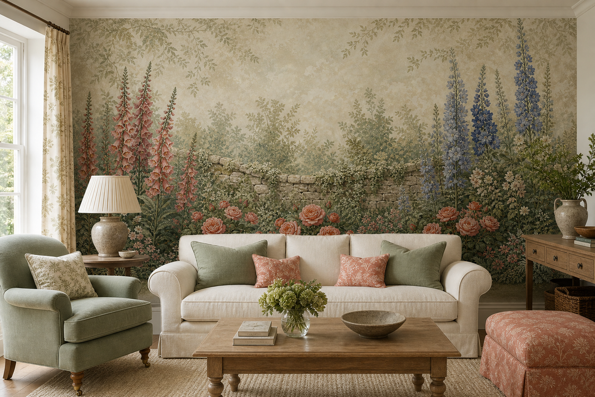 Sage Country Wallpaper Mural product view