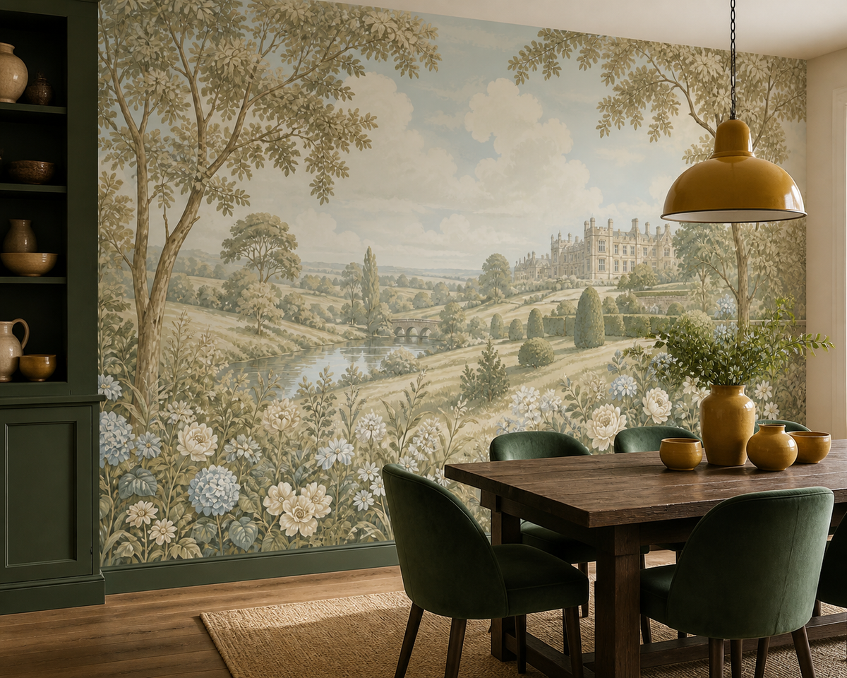 Sage English Wallpaper Mural product view