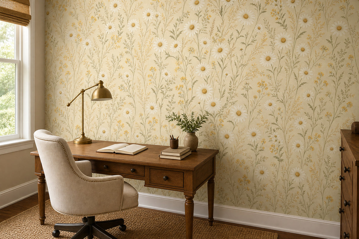 Sage Vintage Wallpaper Mural product view