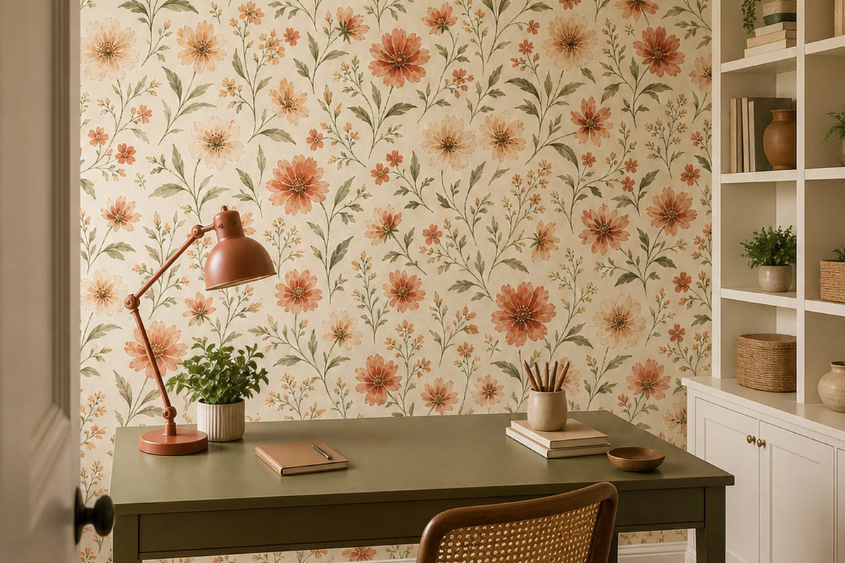 Sage Oatmeal Wallpaper Mural product view