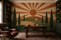Sage Cypress Wallpaper Mural