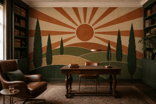 Sage Cypress Wallpaper Mural