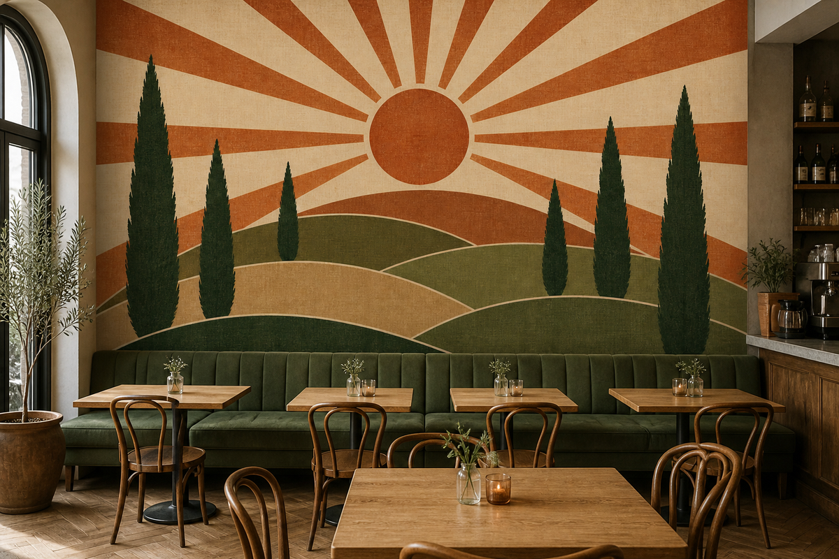 Sage Cypress Wallpaper Mural product view