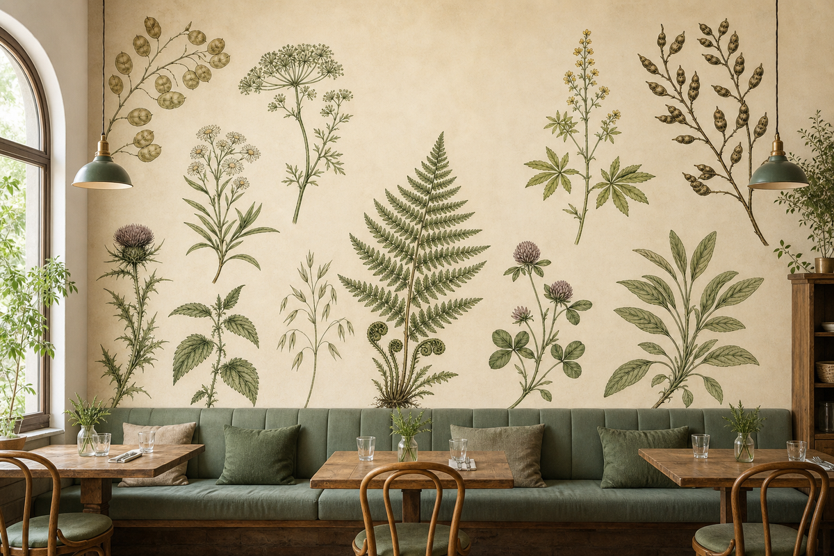 Sage English Wallpaper Mural product view
