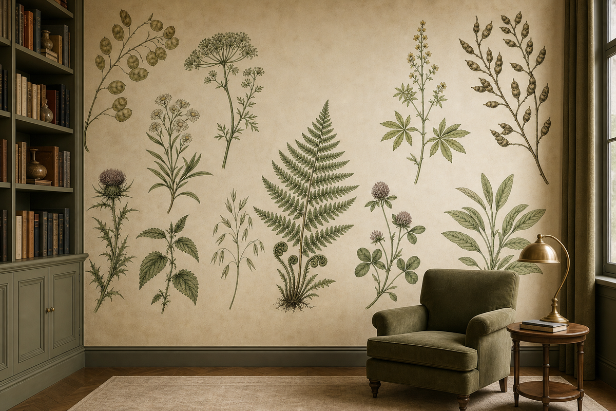 Sage English Wallpaper Mural product view