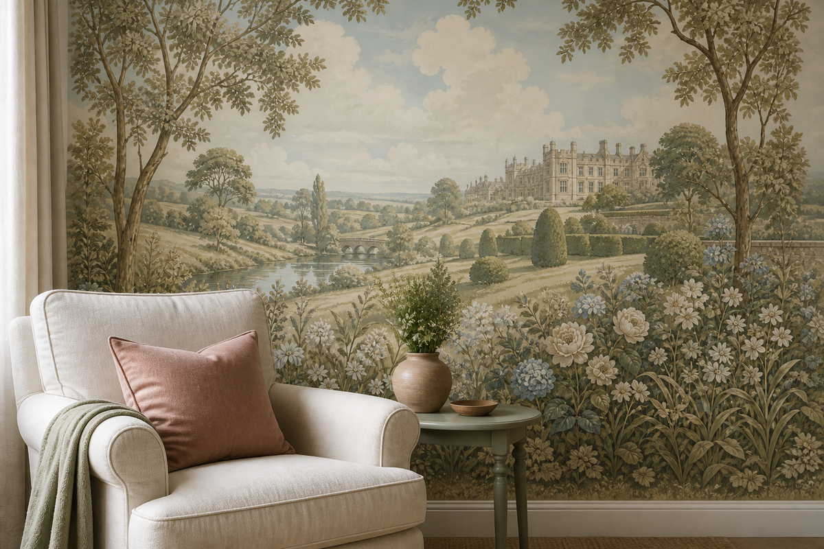 Sage English Wallpaper Mural product view