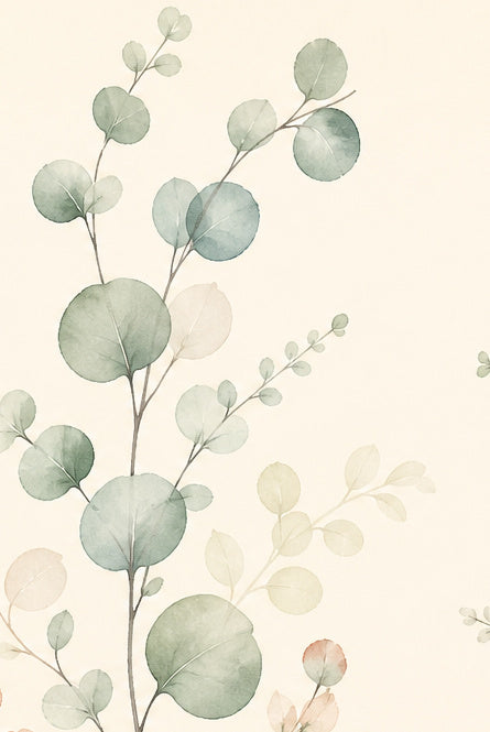 Sage Eucalyptus Wallpaper Mural product view