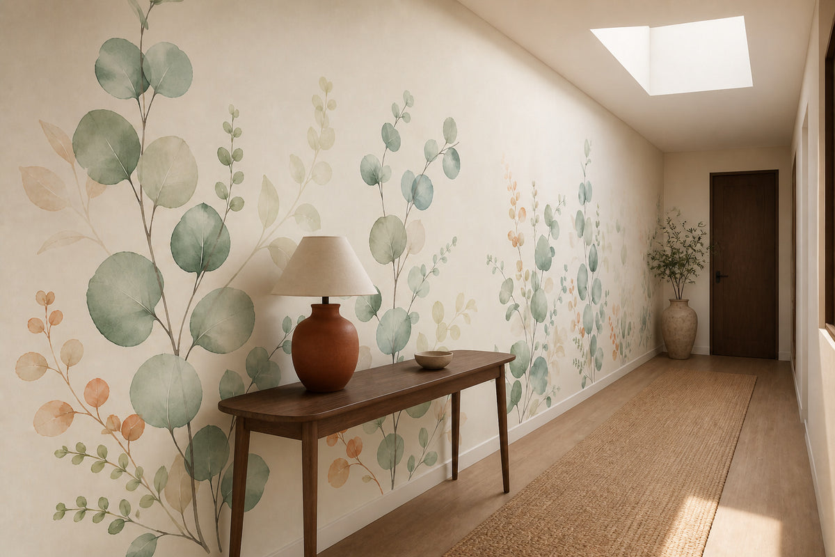 Sage Eucalyptus Wallpaper Mural product view
