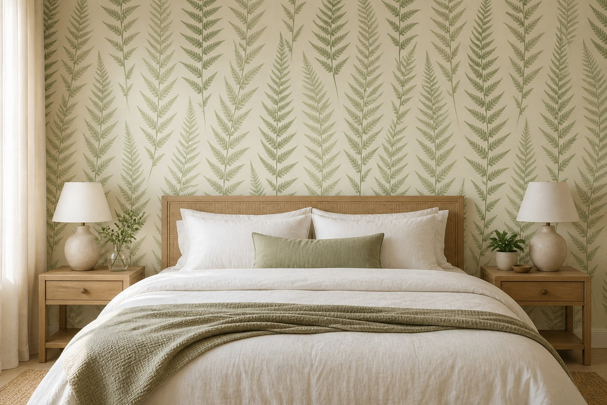 Sage Fern Wallpaper Mural product view