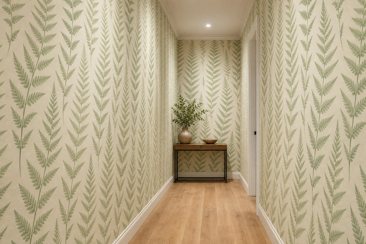 Sage Fern Wallpaper Mural product view