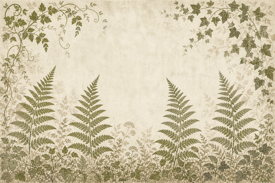 Sage Fern Vine Wallpaper Mural product view