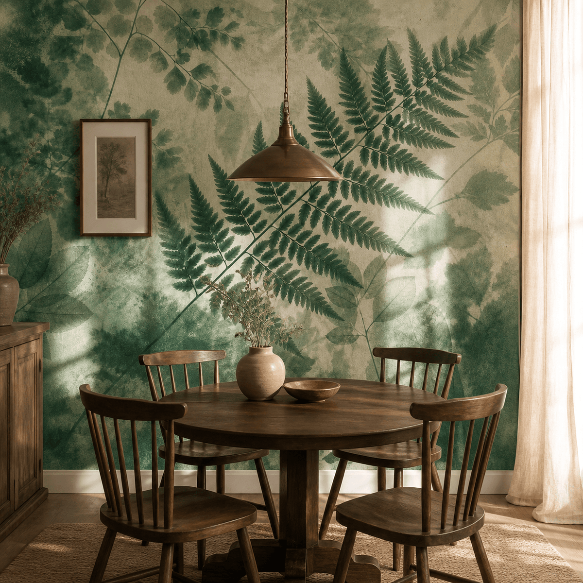 Sage Fern Wallpaper Mural product view