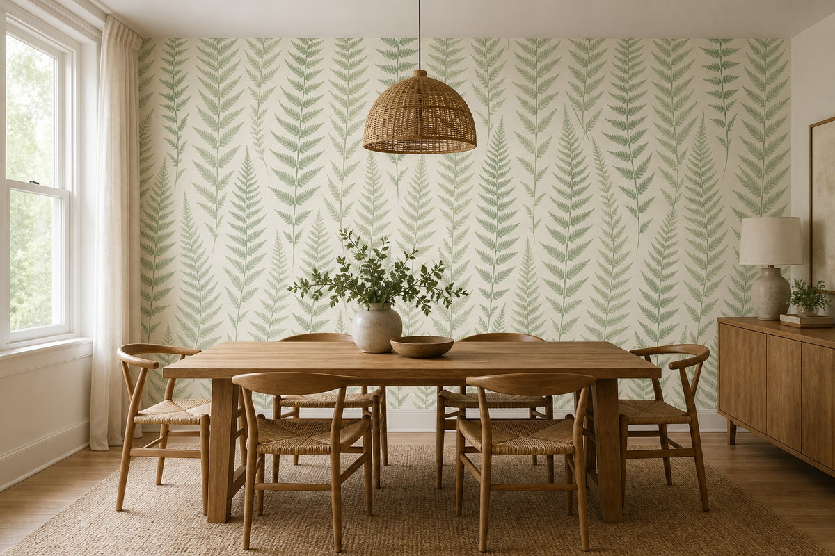 Sage Fern Wallpaper Mural product view