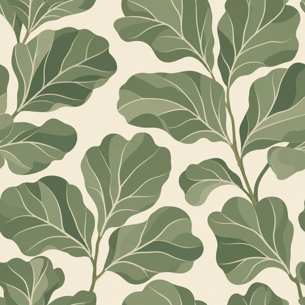 Sage Fiddle Wallpaper Mural