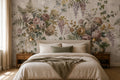 Sage Rose and Fern English Garden Wallpaper Mural