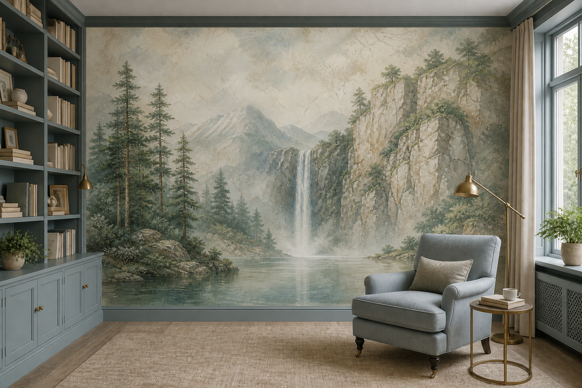 Sage Forest Wallpaper Mural product view