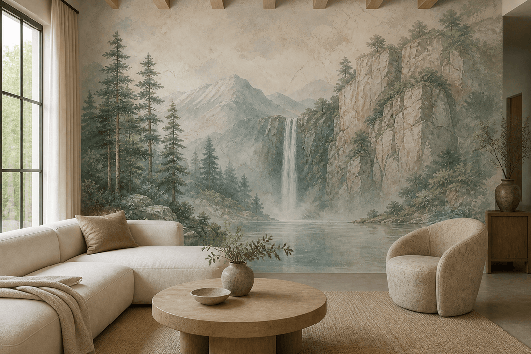 Sage Forest Wallpaper Mural product view