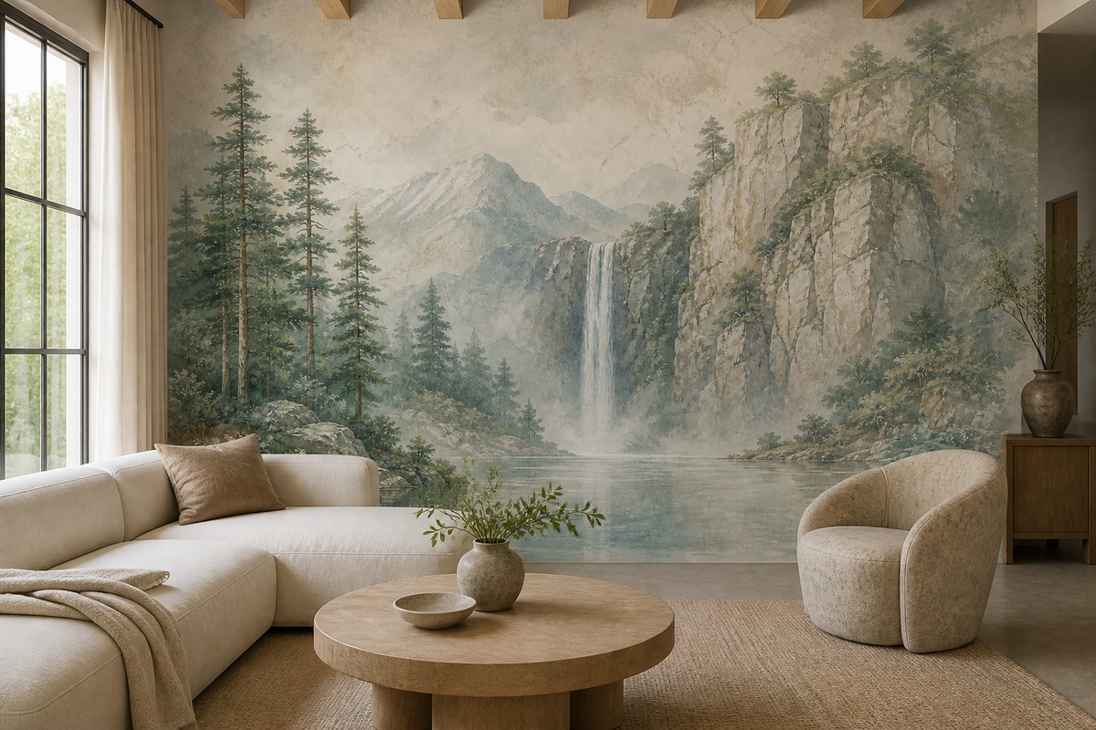 Sage Forest Wallpaper Mural product view
