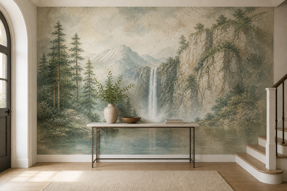 Sage Forest Wallpaper Mural product view