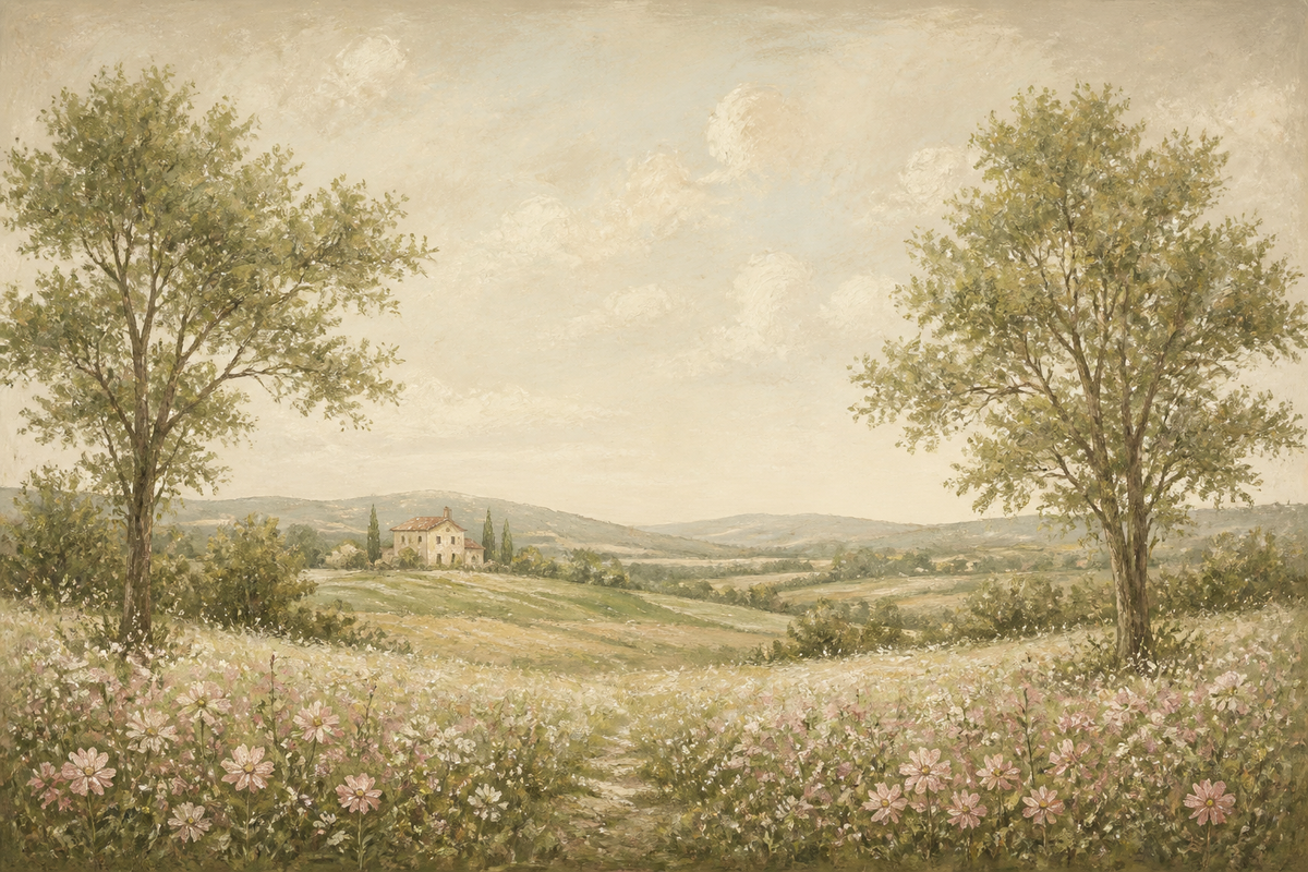 Sage French Wallpaper Mural product view