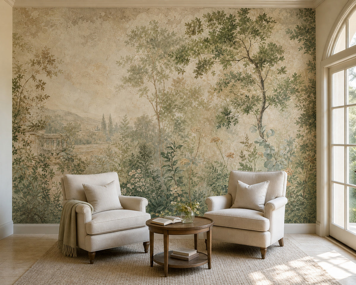 Sage Garden Wallpaper Mural product view