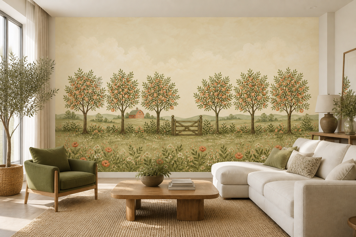 Sage Heritage Wallpaper Mural product view