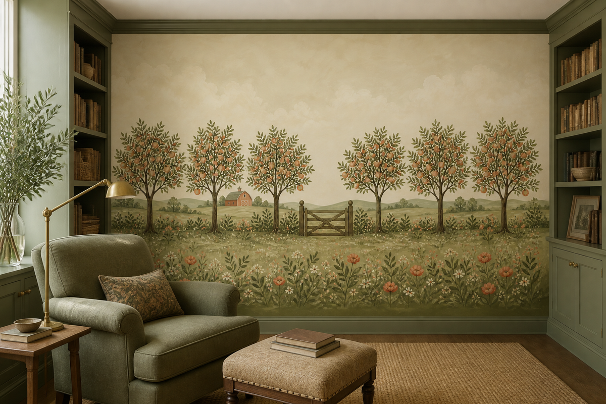 Sage Heritage Wallpaper Mural product view