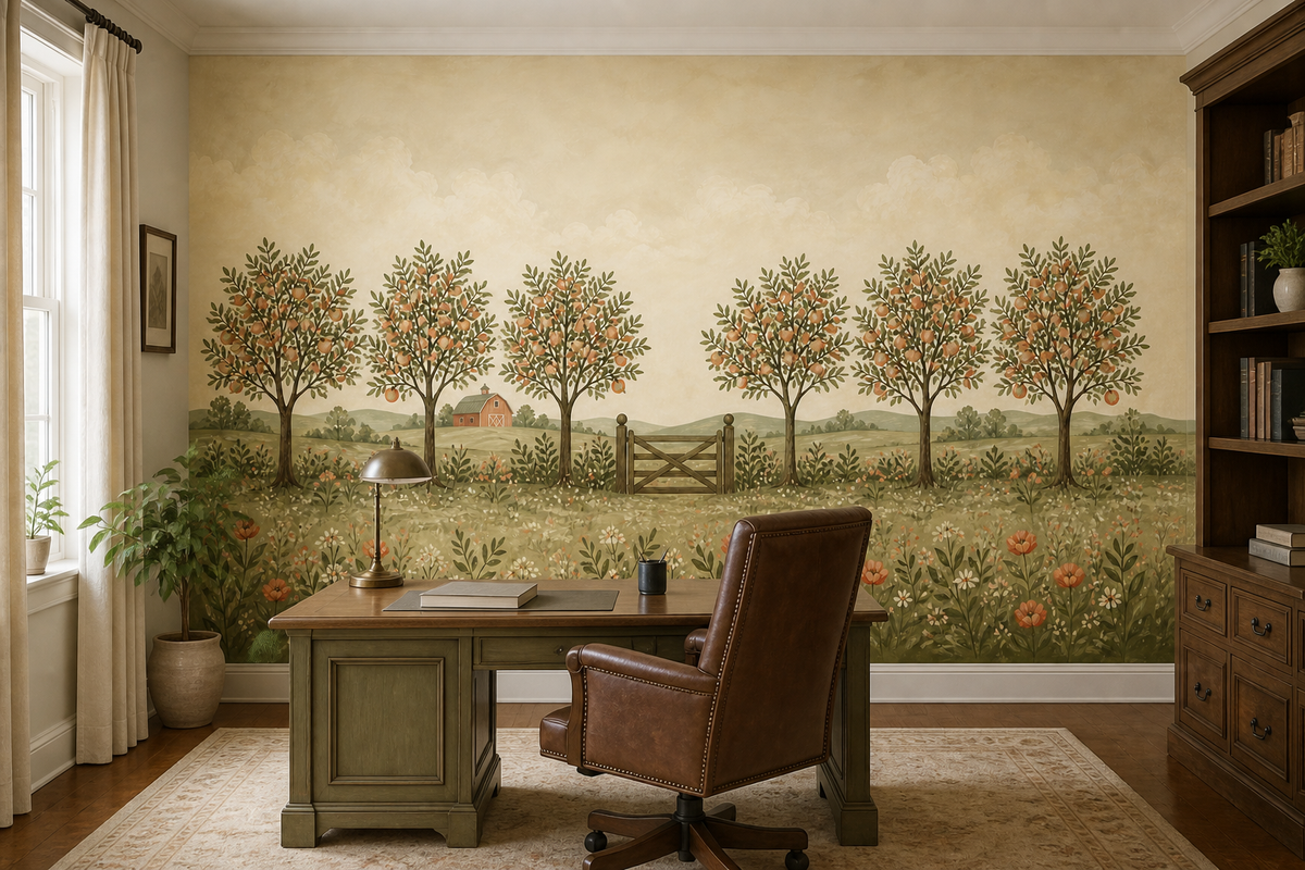 Sage Heritage Wallpaper Mural product view