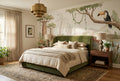 Light Sage Riverbank Animals Wallpaper Mural