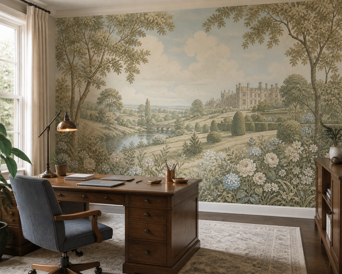 Sage English Wallpaper Mural product view
