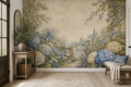 Sage Hydrangea Wallpaper Mural