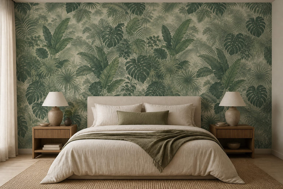 Sage Jungle Wallpaper Mural product view