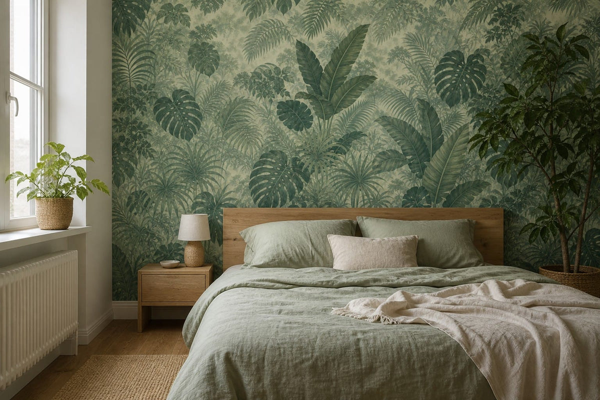 Sage Jungle Wallpaper Mural product view