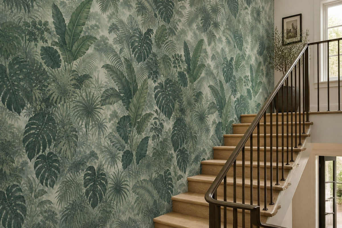 Sage Jungle Wallpaper Mural product view