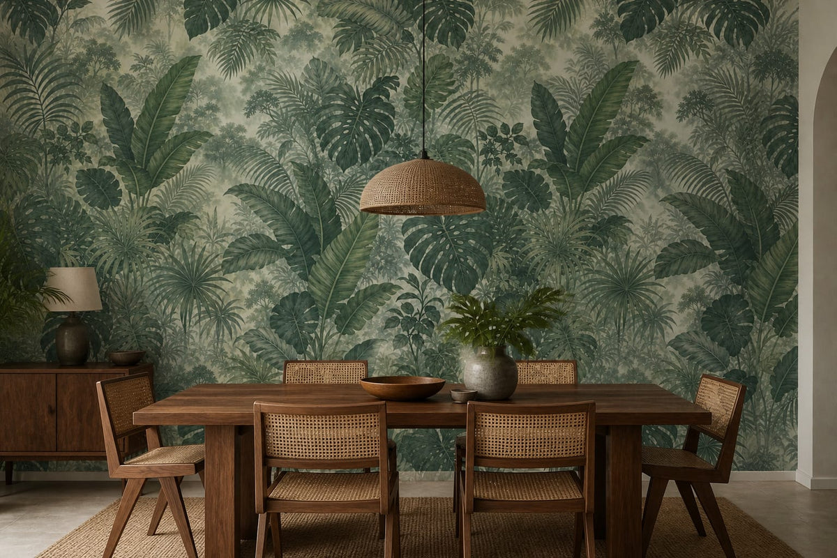 Sage Jungle Wallpaper Mural product view