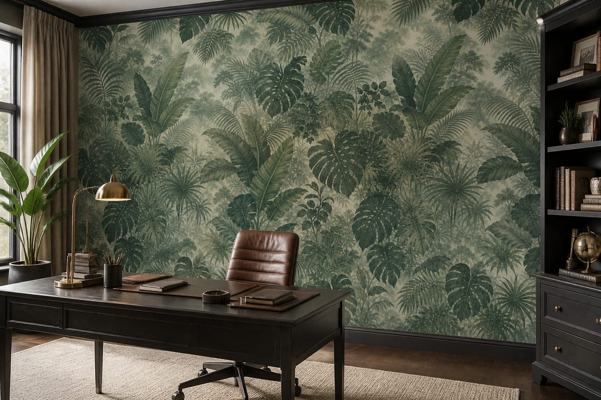 Sage Jungle Wallpaper Mural product view