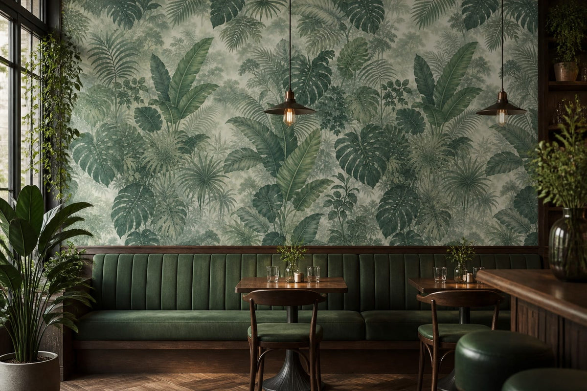 Sage Jungle Wallpaper Mural product view