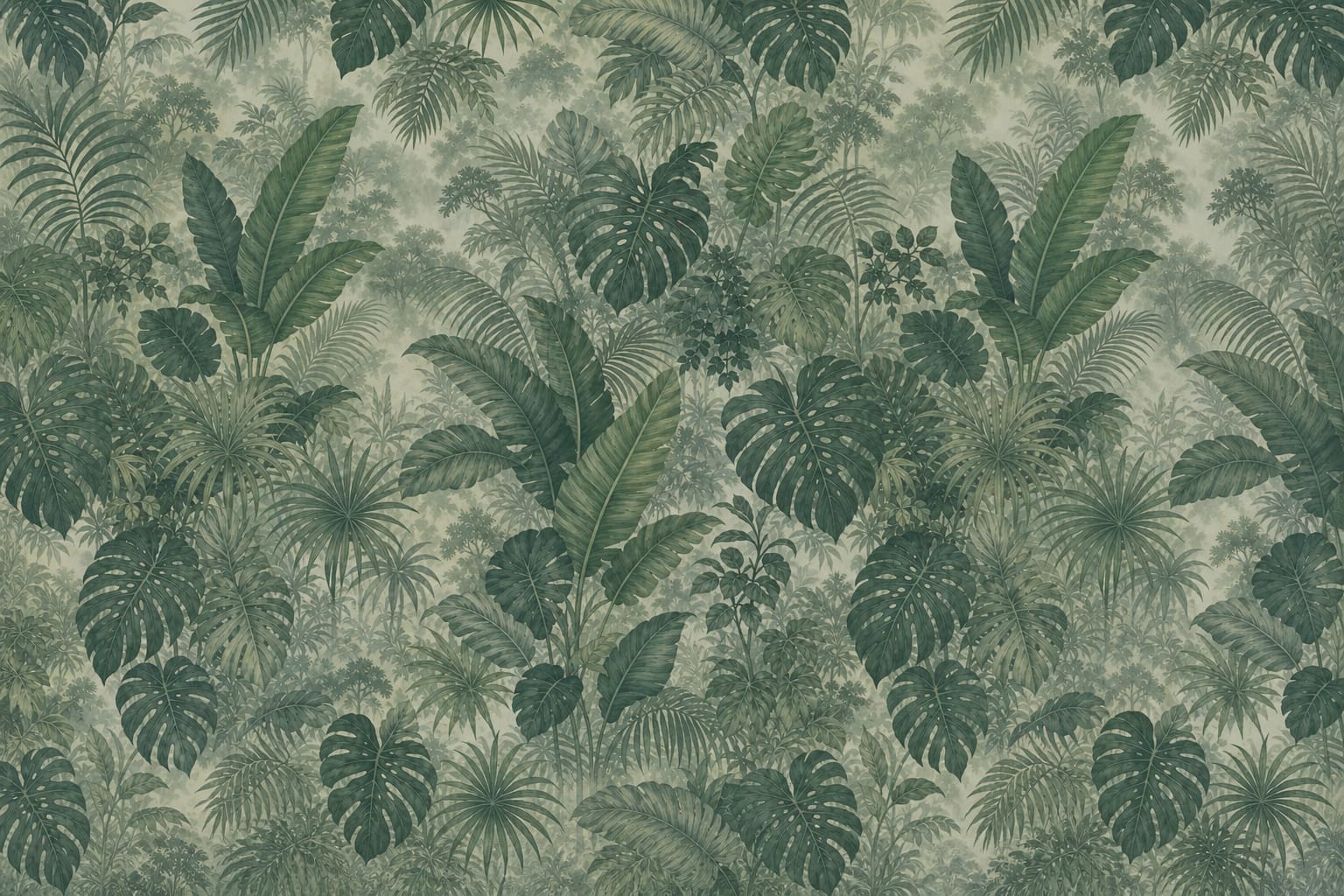 Sage Jungle Wallpaper Mural