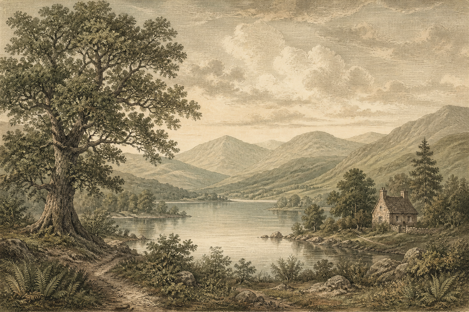 Sage Lake Wallpaper Mural