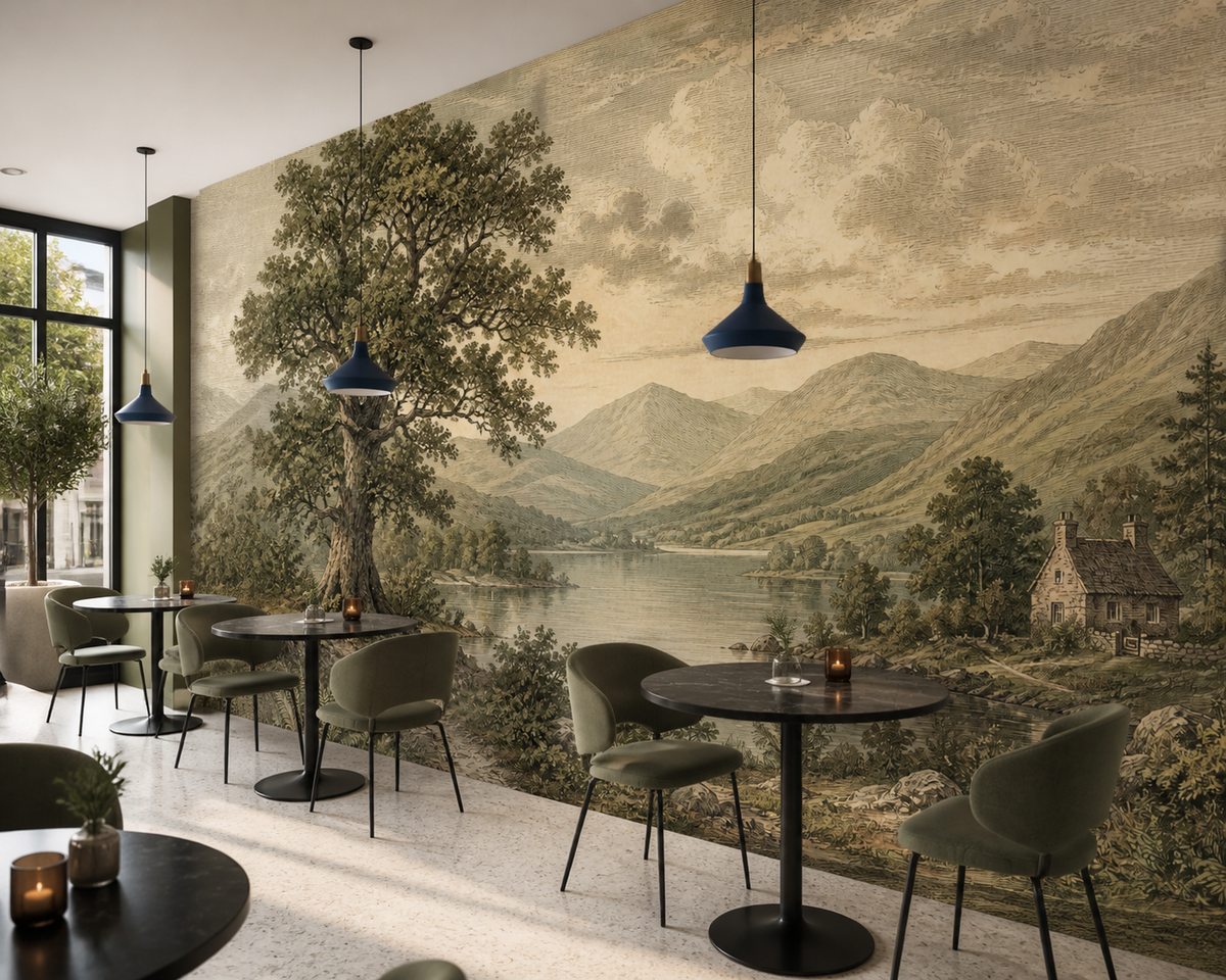 Sage Lake Wallpaper Mural product view