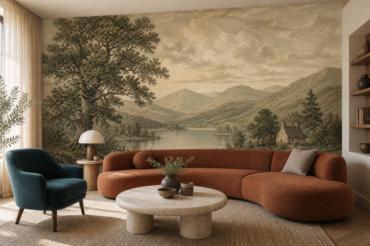 Sage Lake Wallpaper Mural product view