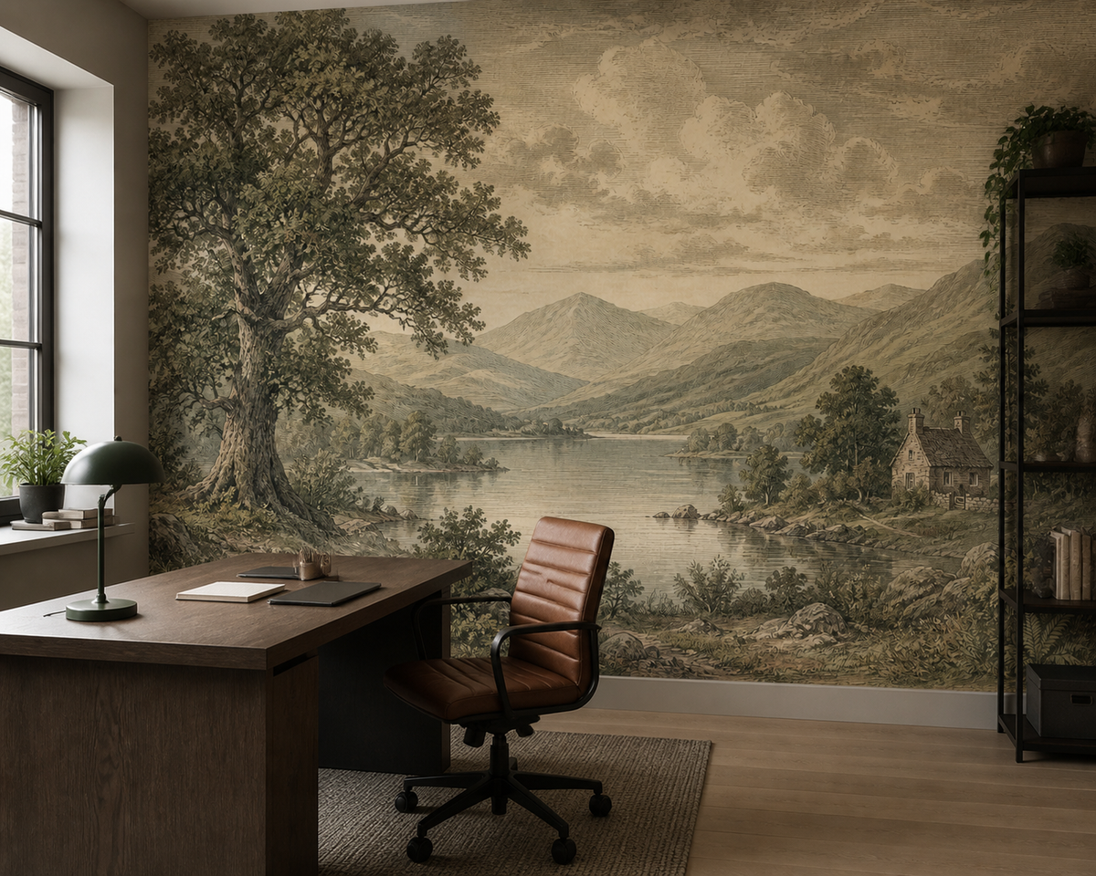 Sage Lake Wallpaper Mural product view