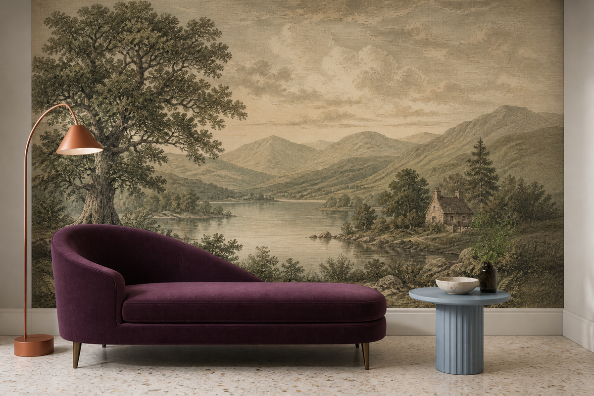 Sage Lake Wallpaper Mural product view