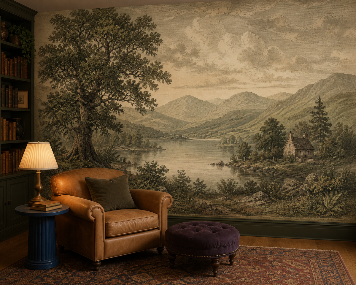 Sage Lake Wallpaper Mural product view