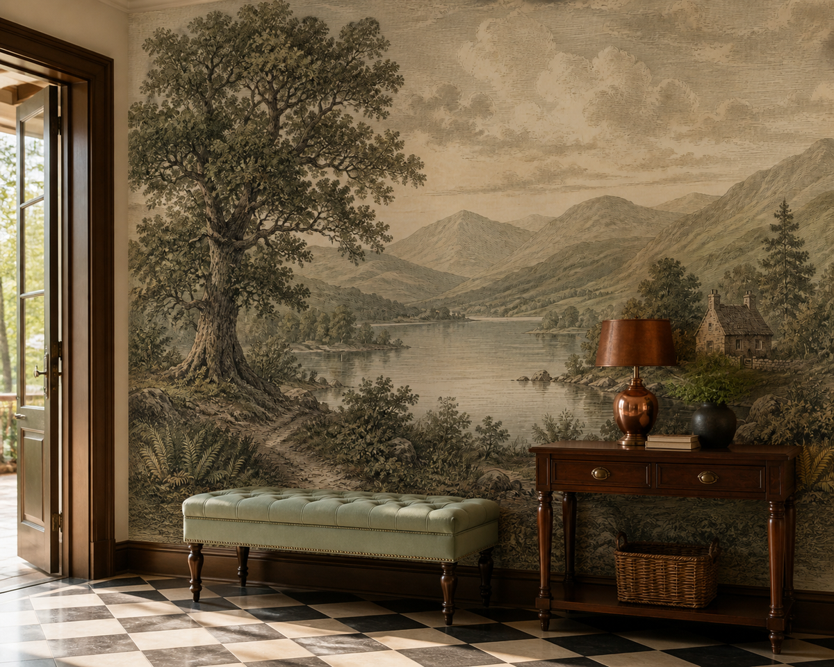 Sage Lake Wallpaper Mural product view