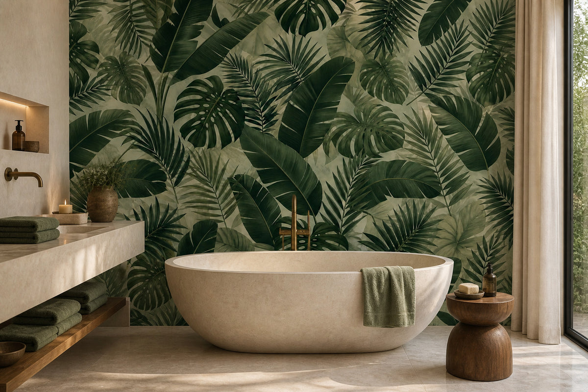 Sage Lush Wallpaper Mural product view