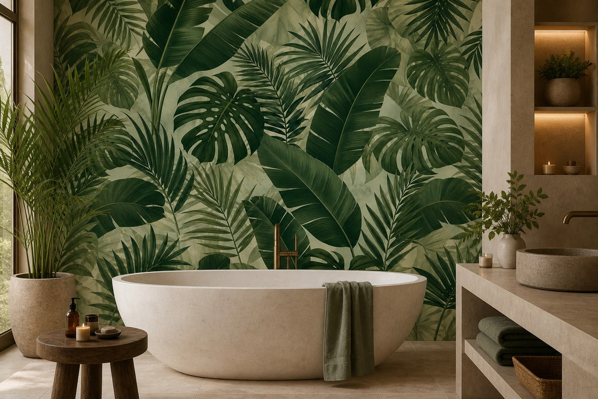 Sage Lush Wallpaper Mural product view