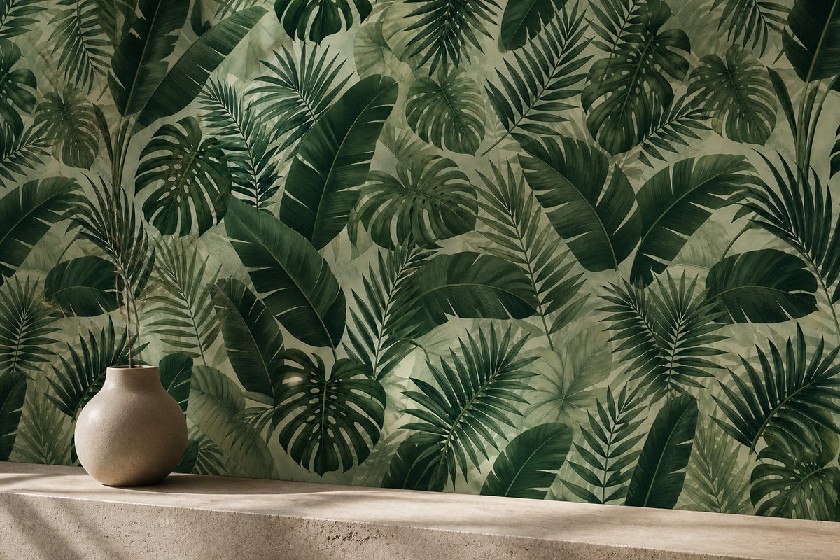 Sage Lush Wallpaper Mural product view