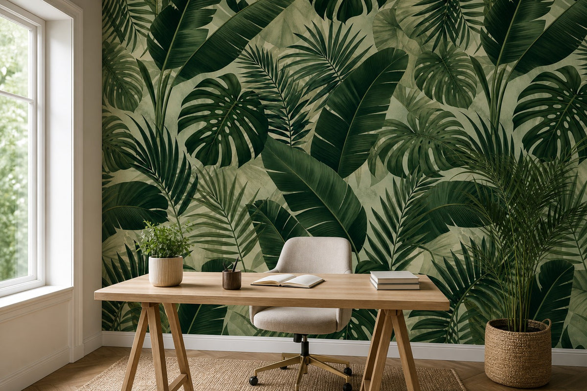 Sage Lush Wallpaper Mural product view