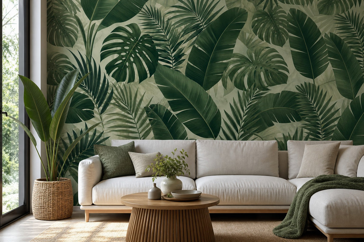 Sage Lush Wallpaper Mural product view